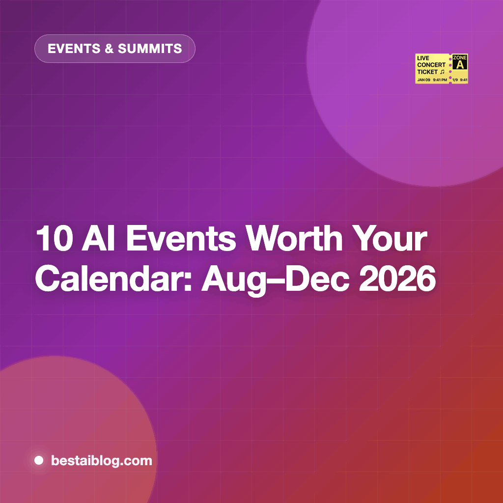 10 AI Conferences & Seminars Worth Your Calendar: August–December 2026